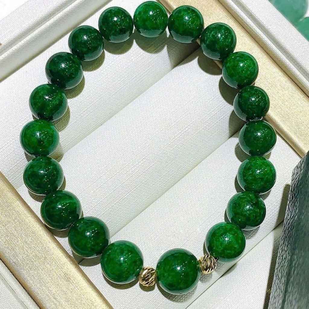  Vòng Tay Hạt Ngọc Lục Bảo BKJECN-9293 