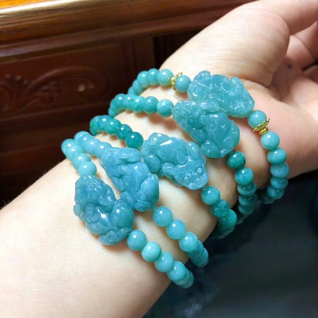  Vòng Tay Ngọc Bích Tự Nhiên - Tì hưu chiêu tài BKJECN-9297 