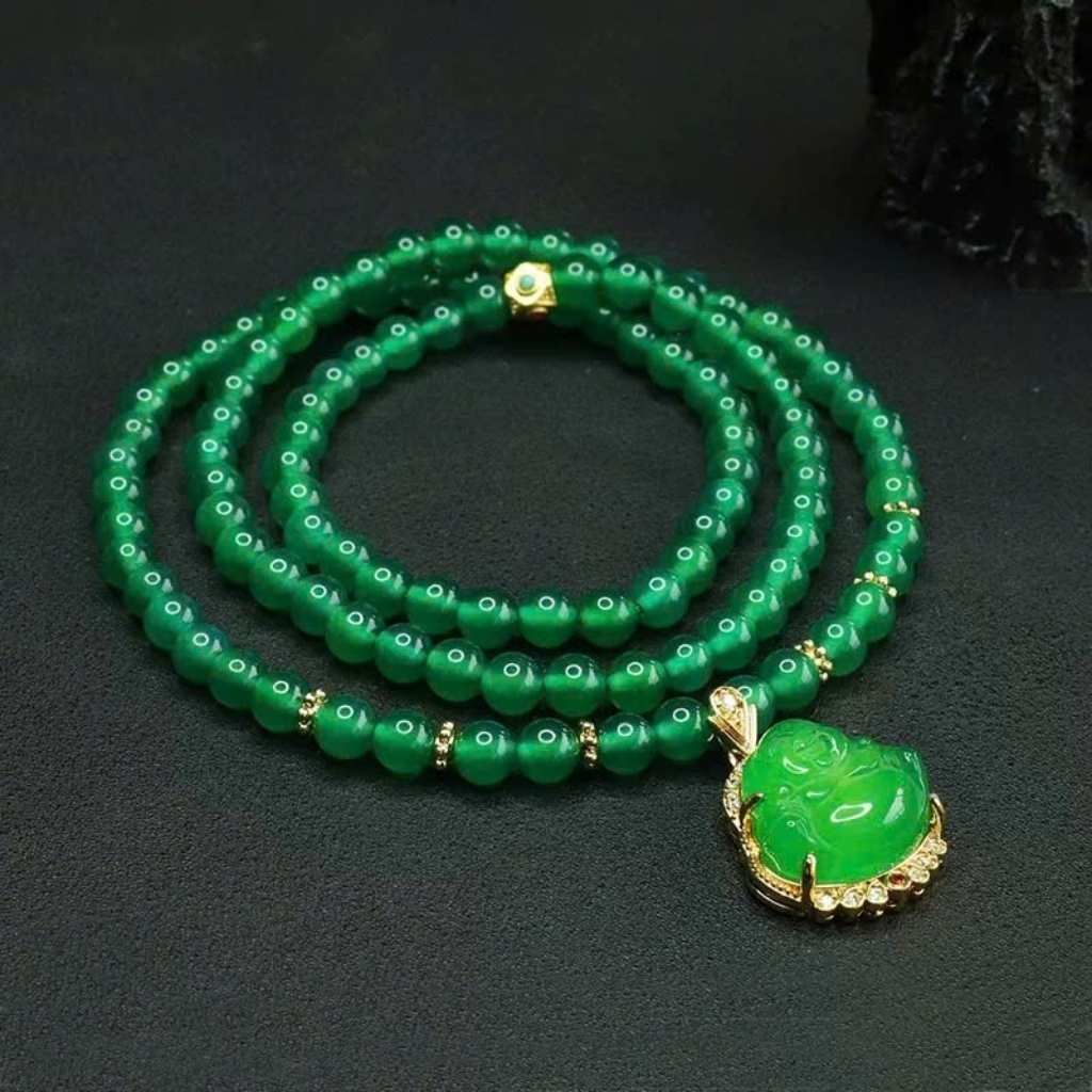  Mạt dây chuyền Lục Bảo Mặt Phật Di Lặc BKJECN-9298 