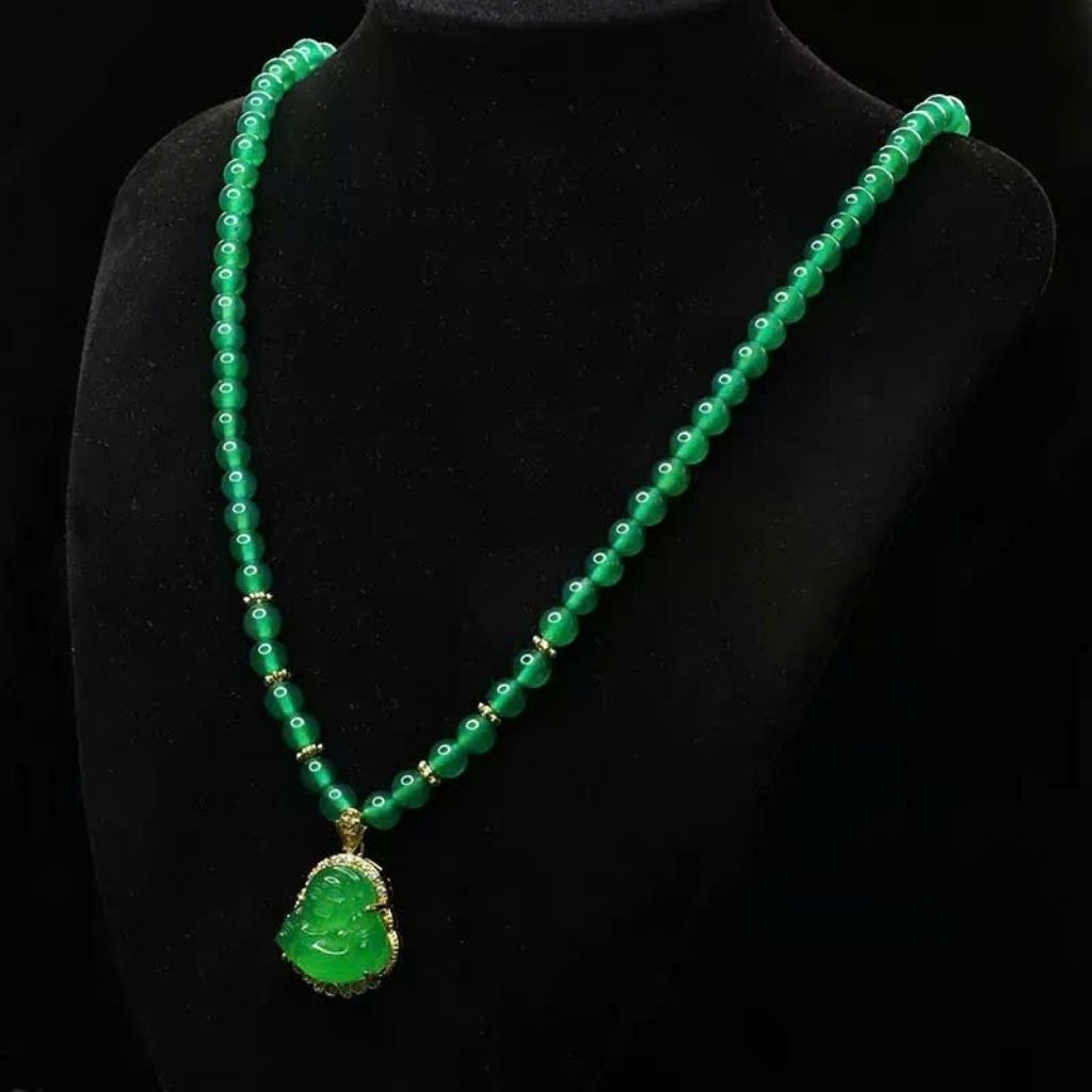  Mạt dây chuyền Lục Bảo Mặt Phật Di Lặc BKJECN-9298 