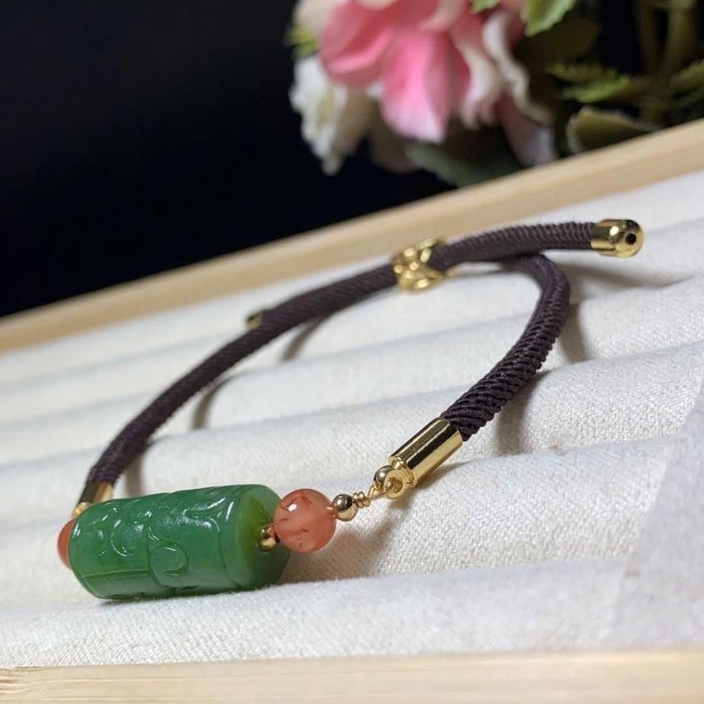  Vòng tay Dây Dù ngọc bích tự nhiên BKJECN-9310 