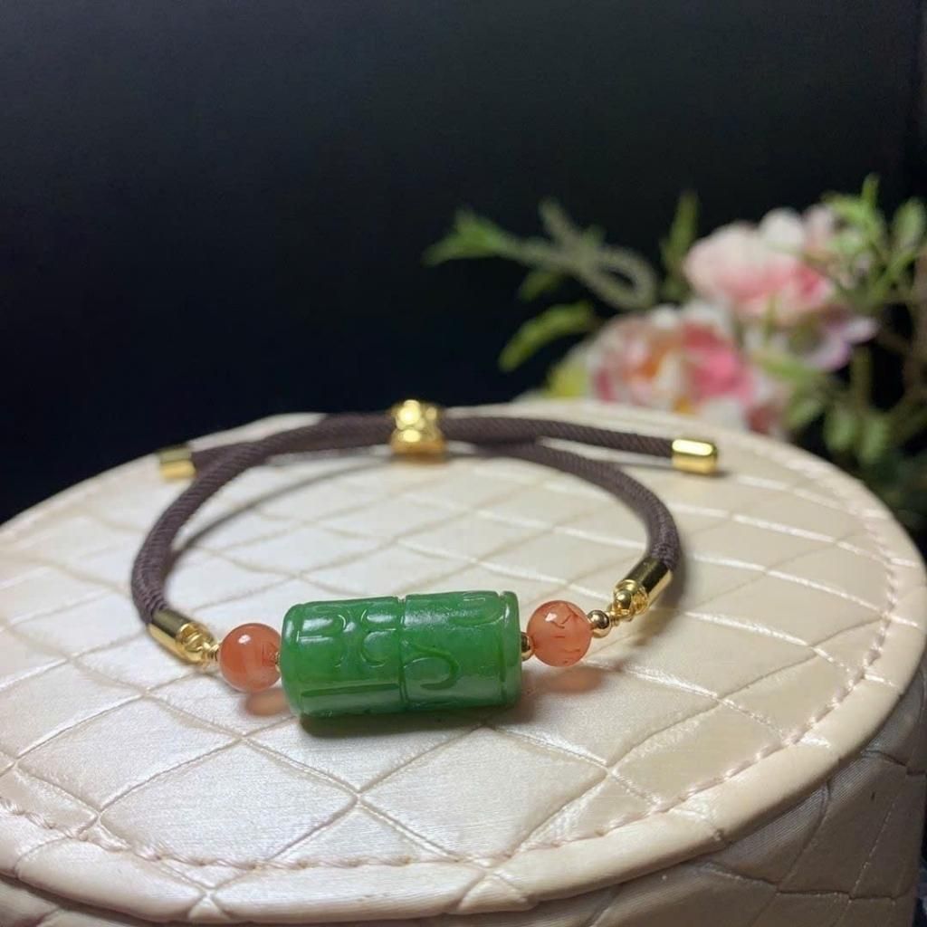  Vòng tay Dây Dù ngọc bích tự nhiên BKJECN-9310 