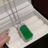  Mặt Dây Chuyền Ngọc Bích Đính Kim Cương BKJECN-9311 