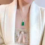  Mặt Dây Chuyền Ngọc Bích Đính Kim Cương BKJECN-9311 