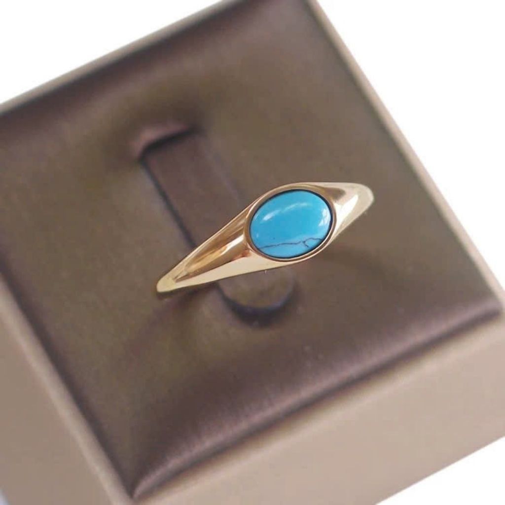  Nhẫn Nam Signet Đính Đá Quý Mạ Vàng BKJECN-9315 