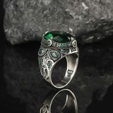  Nhẫn Nam Cổ Điển Đá Oval BKJECN-9316 