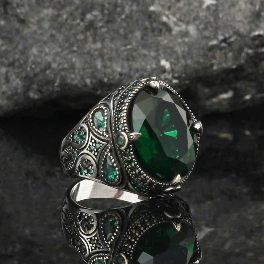  Nhẫn Nam Cổ Điển Đá Oval BKJECN-9316 