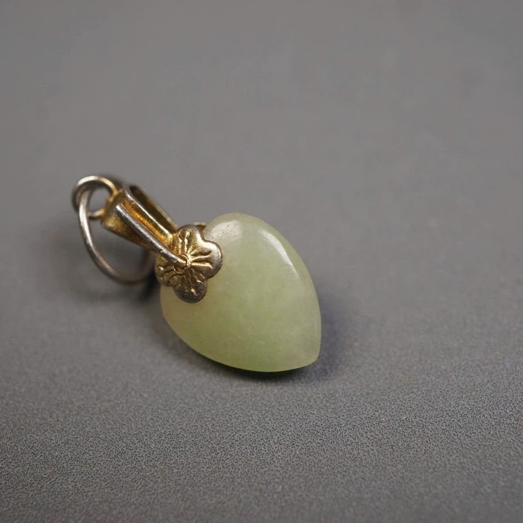  Mặt Dây Chuyền Ngọc Bích Trái Tim Tự Nhiên BKJECN-9318 