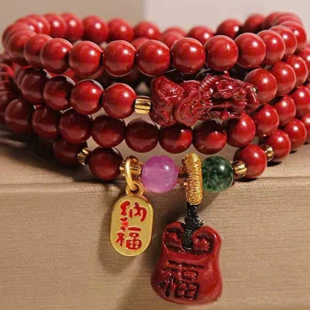  Vòng Tay Mala Chu Sa 108 Hạt BKJECN-9327 