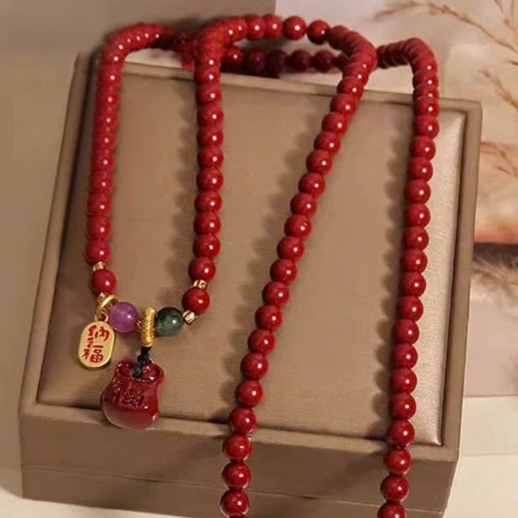  Vòng Tay Mala Chu Sa 108 Hạt BKJECN-9327 