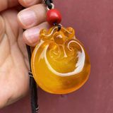  Mặt Dây Chuyền Hổ Phách Hình Túi Tiền BKJECN-9331 