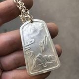  Mặt Dây Chuyền Bạc Sưu Tầm Khắc Rồng BKJECN-9333 