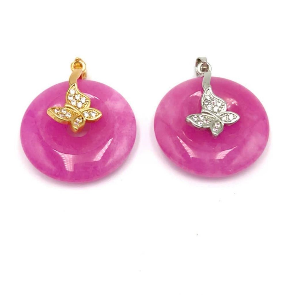  Mặt Dây Chuyền Đá Ruby Bọc Vàng BKJECN-9335 