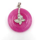  Mặt Dây Chuyền Đá Ruby Bọc Vàng BKJECN-9335 