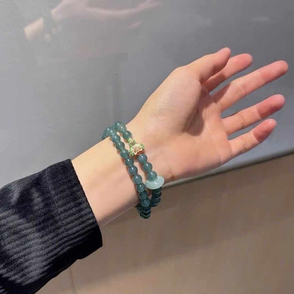  Vòng Ngọc Bích Xanh Chuỗi Hạt BKJECN-9340 