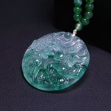  Mặt Dây Ngọc Bích Long Phụng Tự Nhiên BKJECN-9342 