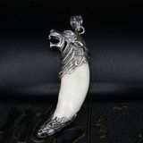  Dây Chuyền Nanh Sói Bọc Bạc Nam Tính BKJECN-9345 