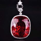  Mặt dây chuyền đính đá xanh lục  BKJECN-9348 