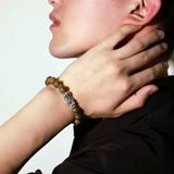  Vòng Gỗ Đàn Hương Mix Tì Hưu Bạc Cao Cấp BKJECN-9353 