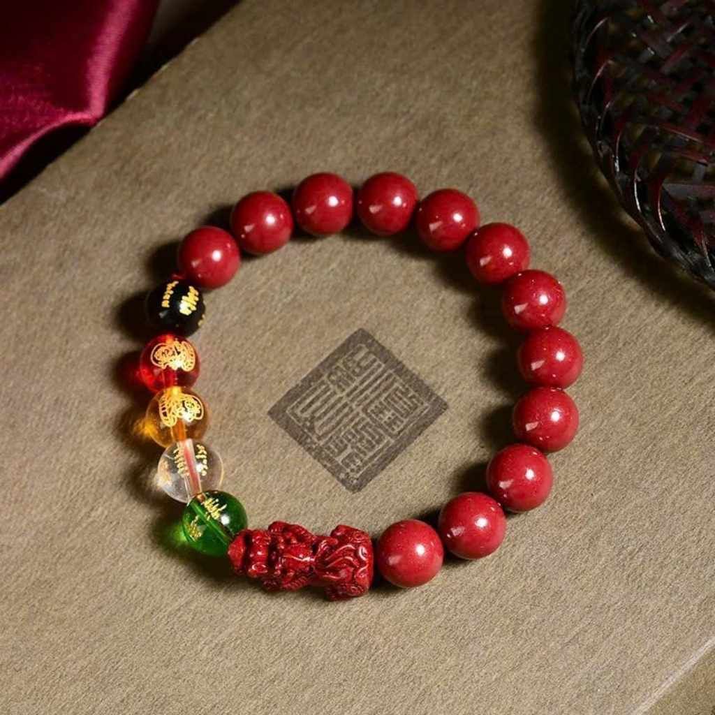  Vòng Tay Chu Sa Ngũ Lộ Thần Tài Tỳ Hưu BKJECN-9356 