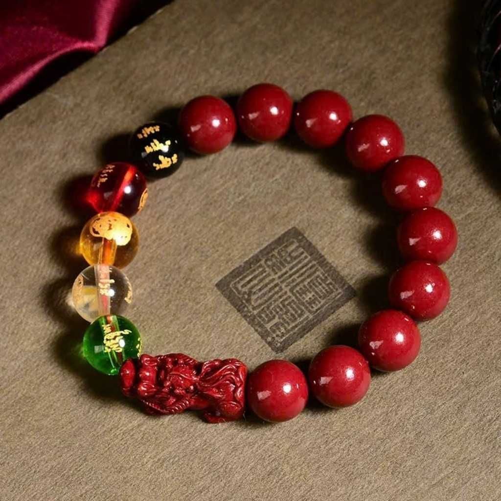  Vòng Tay Chu Sa Ngũ Lộ Thần Tài Tỳ Hưu BKJECN-9356 