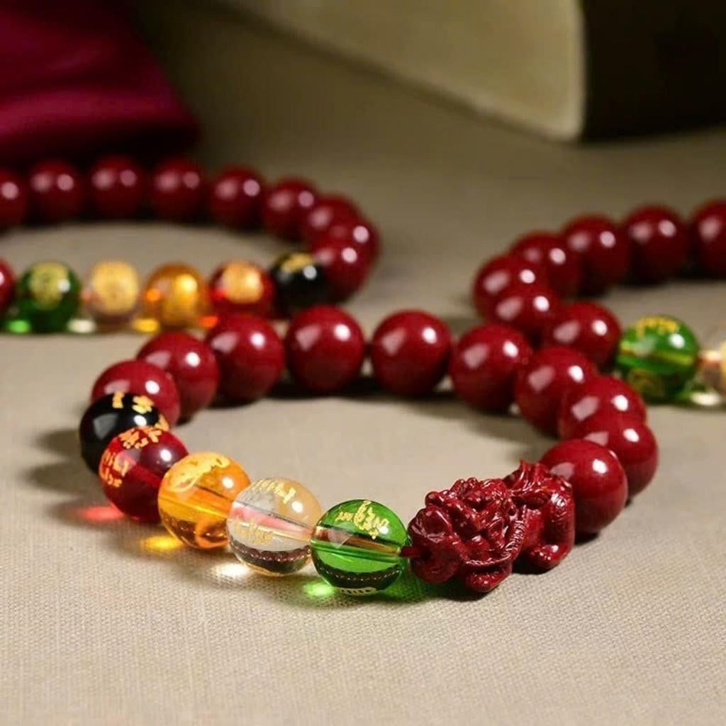  Vòng Tay Chu Sa Ngũ Lộ Thần Tài Tỳ Hưu BKJECN-9356 