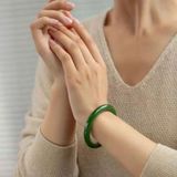  Vòng Tay Ngọc Bích Xanh Sưu Tầm Đẹp BKJECN-9358 