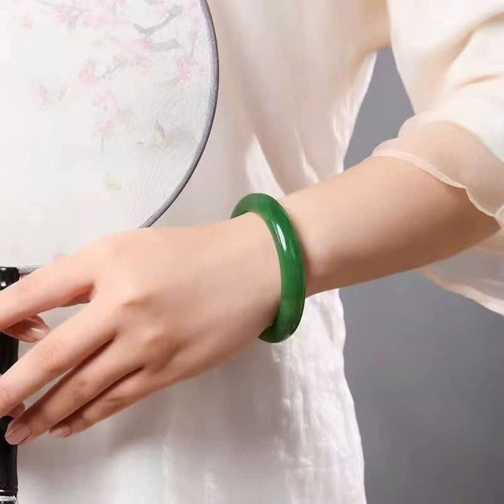  Vòng Tay Ngọc Bích Xanh cho nữ BKJECN-9359 