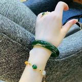  Vòng Tay Ngọc Bích Xanh cho nữ BKJECN-9359 