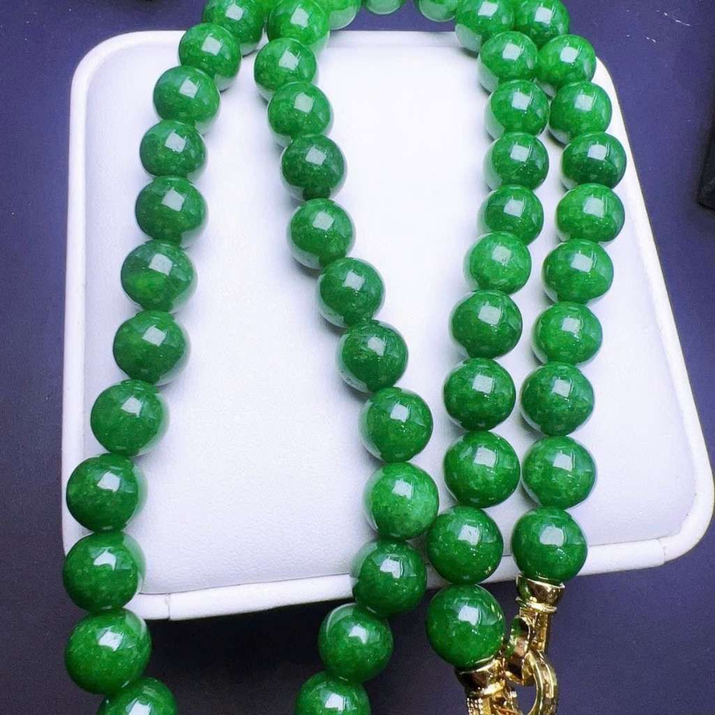  Chuỗi Hạt Ngọc Bích Xanh Lục Bảo Sưu Tầm BKJECN-9360 