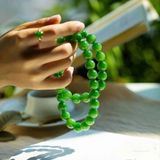  Chuỗi Vòng Cổ Ngọc Bích 10 Ly Sưu Tầm Đẳng Cấp BKJECN-9361 