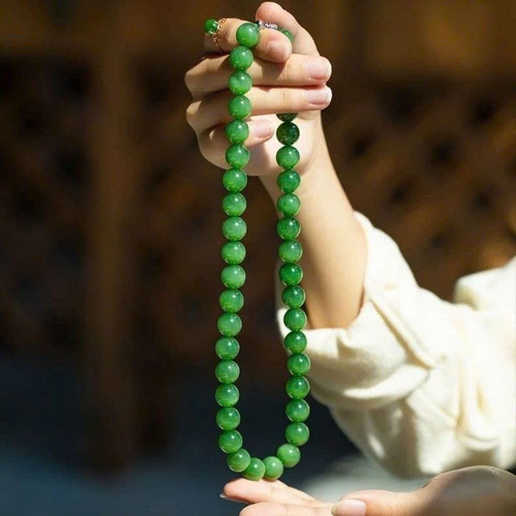  Chuỗi Vòng Cổ Ngọc Bích 10 Ly Sưu Tầm Đẳng Cấp BKJECN-9361 