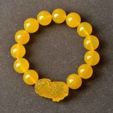  Vòng Tay Đá Vàng Tỳ Hưu Chiêu Tài Đón Lộc BKJECN-9363 