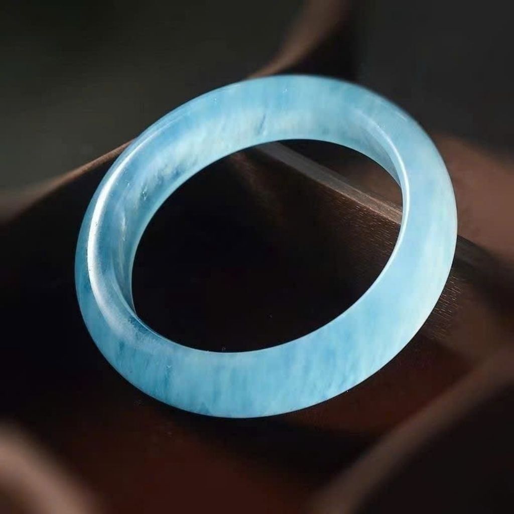  Vòng Tay Sắc Xanh Đá Thiên Nhiên BKJECN-9366 