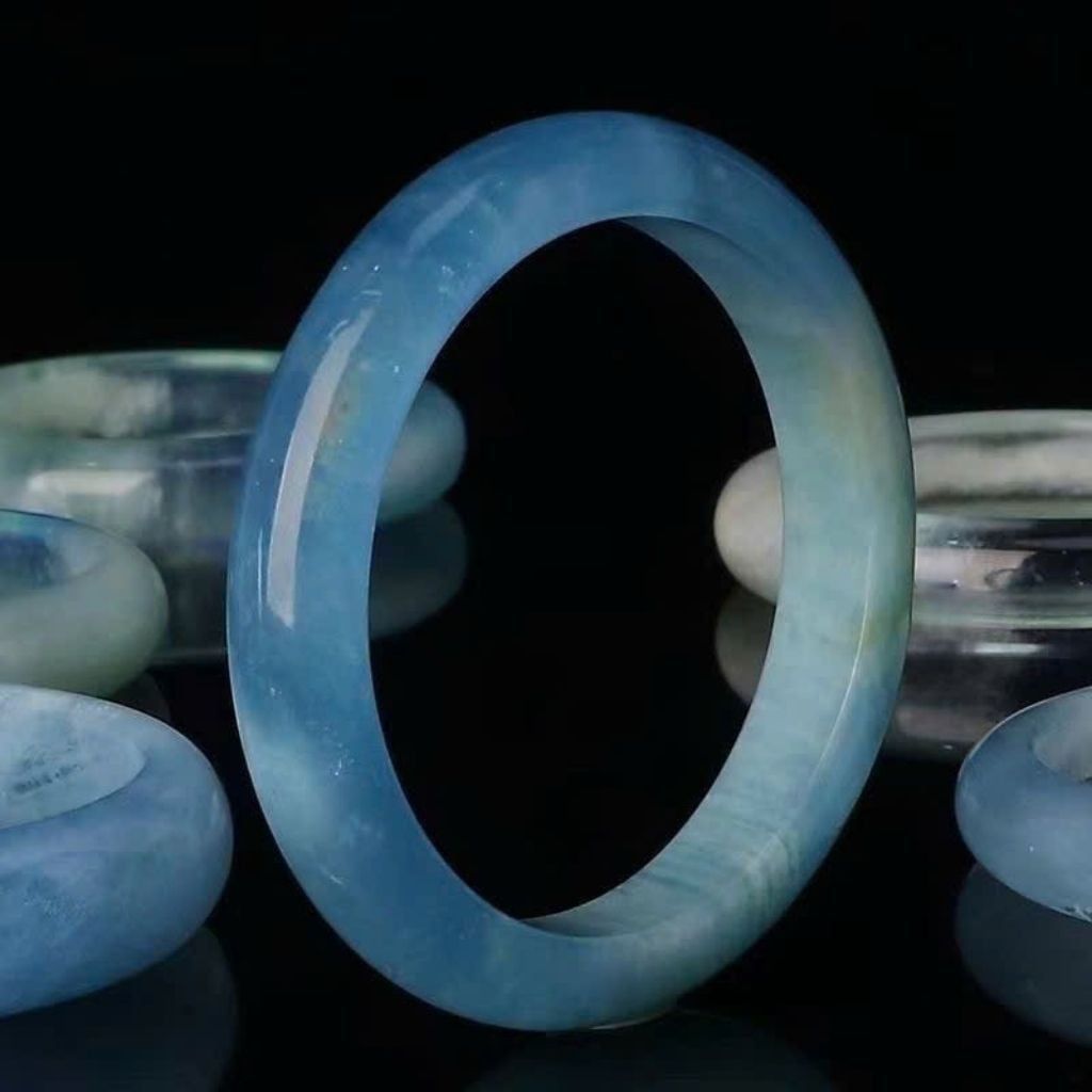  Vòng Tay Sắc Xanh Đá Thiên Nhiên BKJECN-9366 