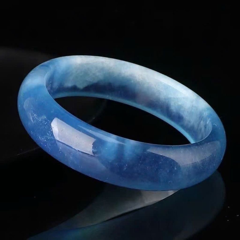  Vòng Tay Sắc Xanh Đá Thiên Nhiên BKJECN-9366 