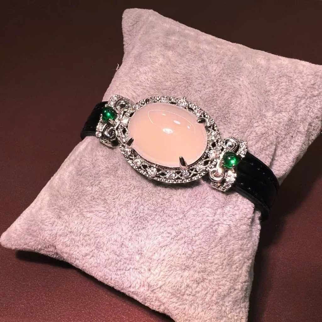  Vòng Tay Da Phối Ngọc Cao Cấp BKJECN-9368 