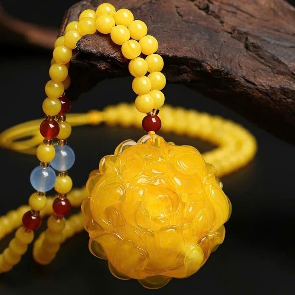  Dây Chuyền Hổ Phách Tự Nhiên BKJECN-9370 