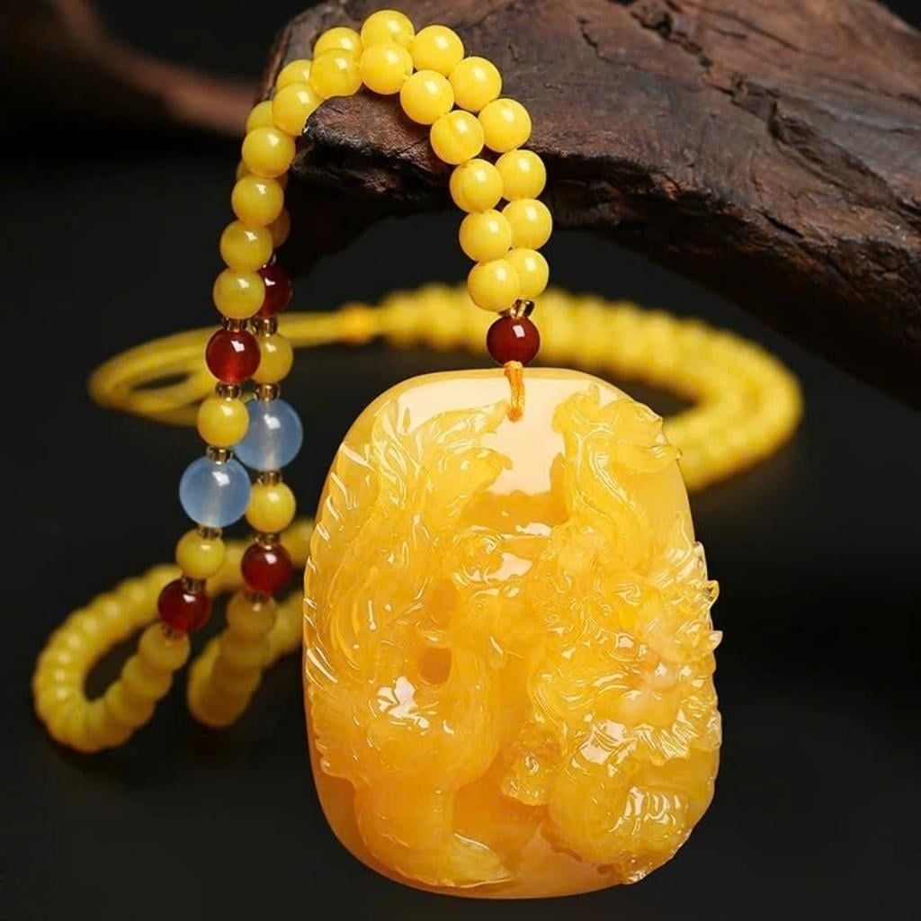  Dây Chuyền Hổ Phách Tự Nhiên BKJECN-9370 