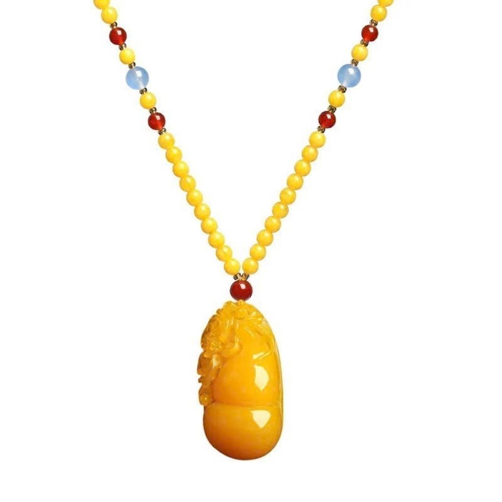  Dây Chuyền Hổ Phách Tự Nhiên BKJECN-9370 