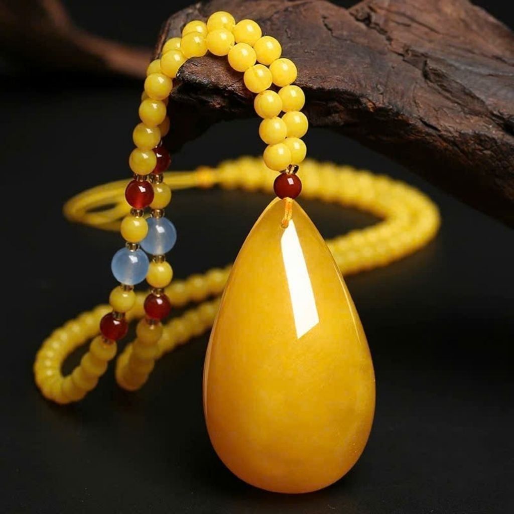  Dây Chuyền Hổ Phách Tự Nhiên BKJECN-9370 
