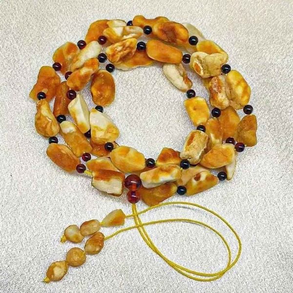  Chuỗi Vòng Tay Đá Hổ Phách Tự Nhiên BKJECN-9377 