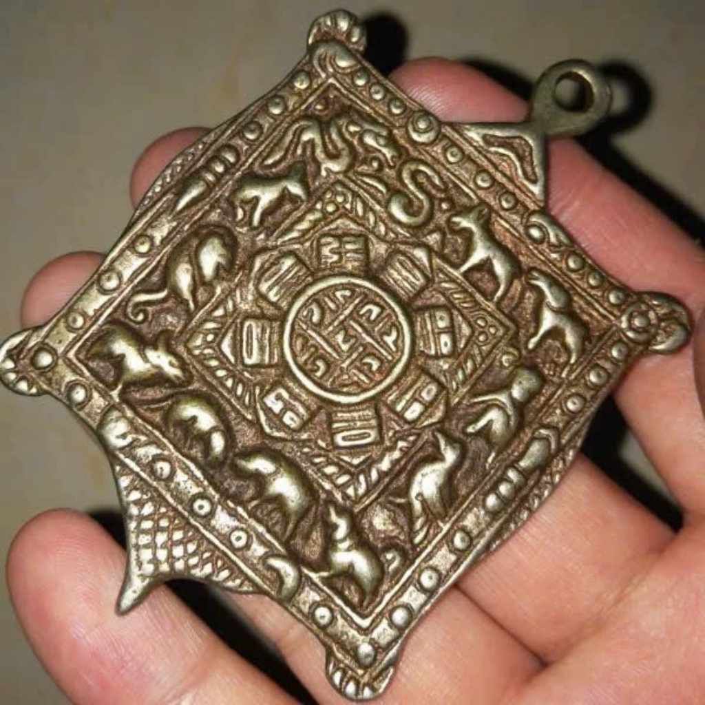  Mặt Dây Chuyền 12 Con Giáp Bằng Đồng BKJECN-9392 