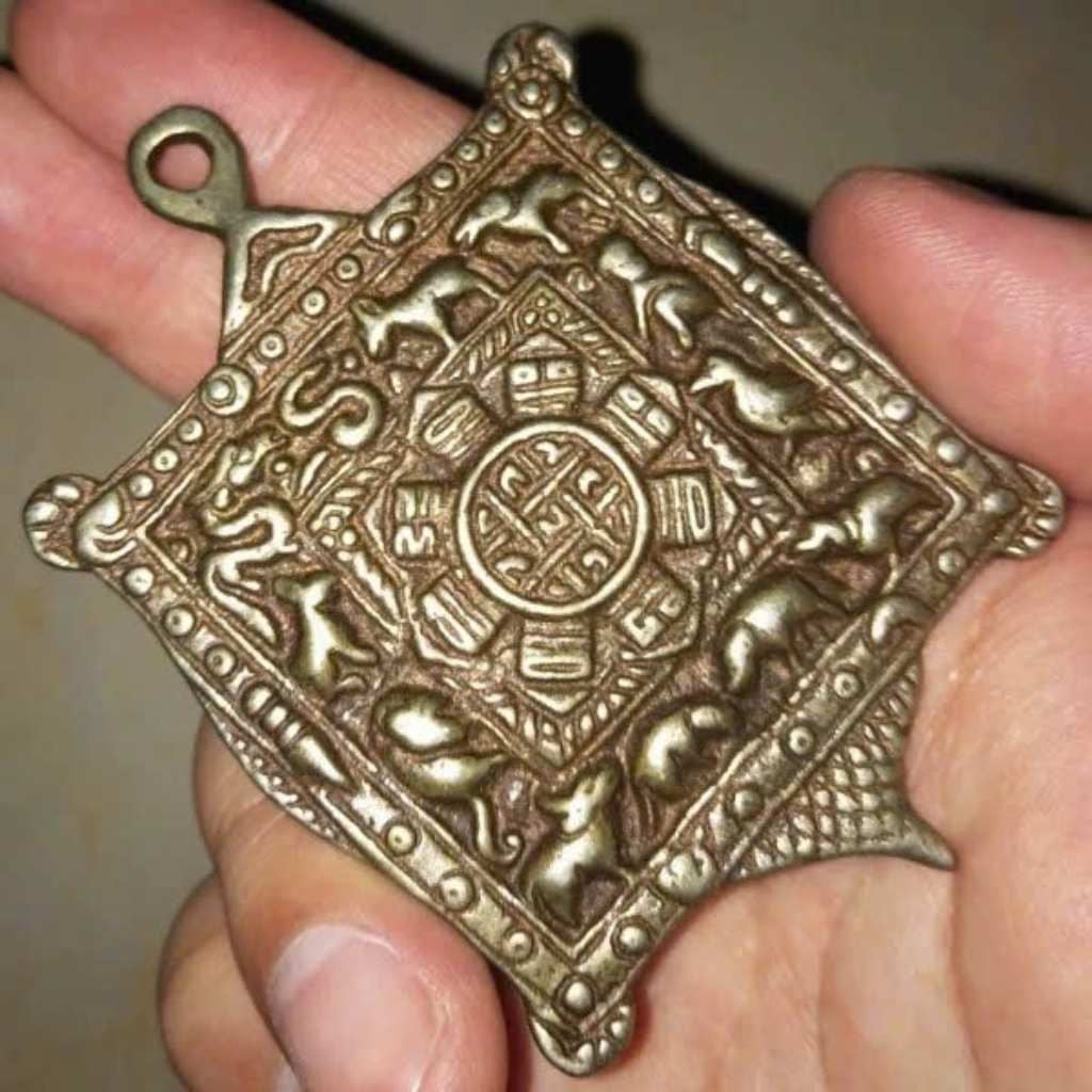  Mặt Dây Chuyền 12 Con Giáp Bằng Đồng BKJECN-9392 