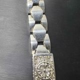  Vòng Tay Nam Mạ Bạc Chạm Khắc Song Long BKJECN-9393 