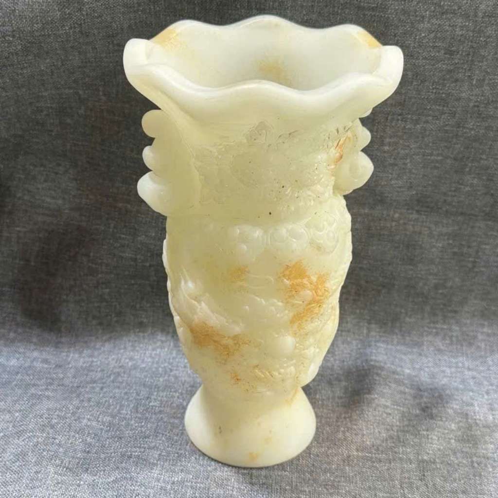  Bình Hoa Ngọc Trắng Rồng Phượng Cao Cấp BKSTCN-9600 