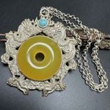  Mặt Dây Chuyền Bạc Đính Ngọc Hoàng Long BKJECN-9413 