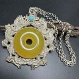  Mặt Dây Chuyền Bạc Đính Ngọc Hoàng Long BKJECN-9413 