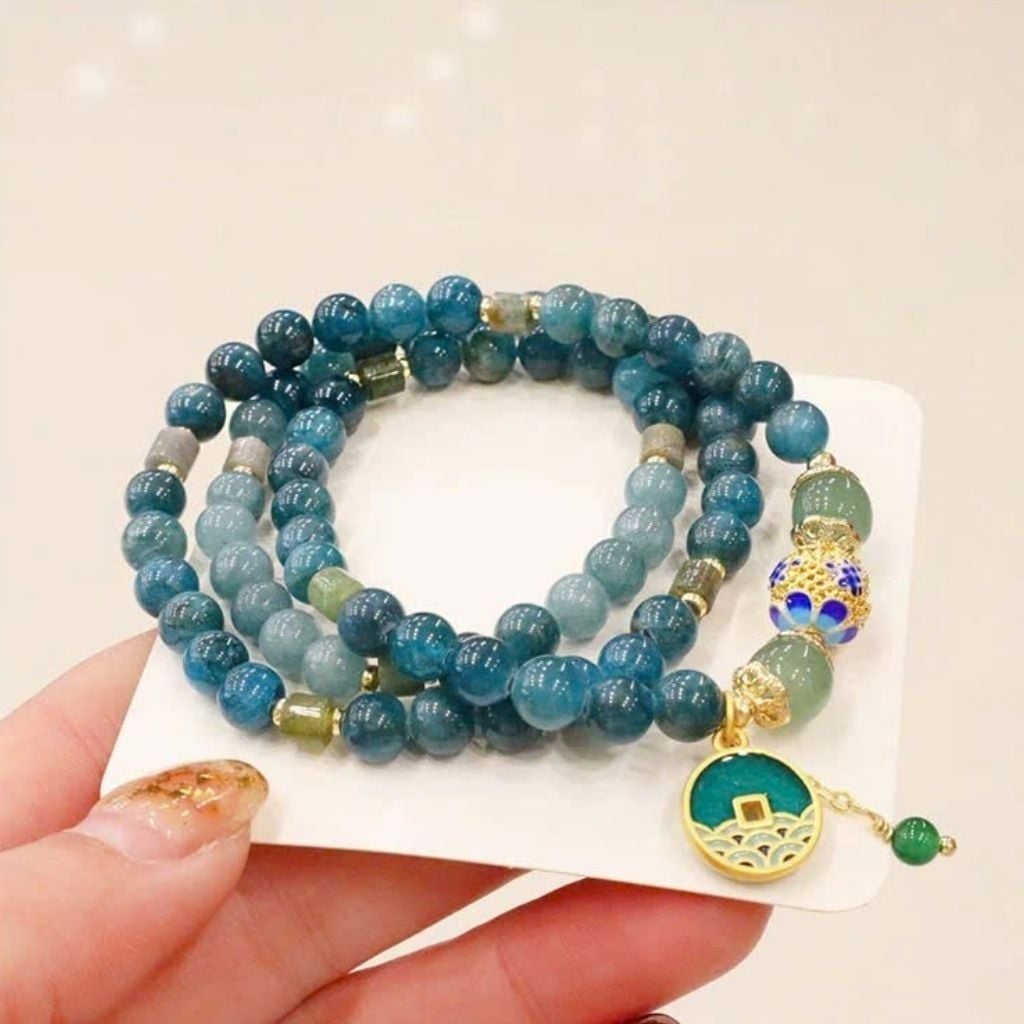  Vòng Tay Ngọc Mix Charm Cát Tường Phú Quý Cao Cấp BKJECN-9427 