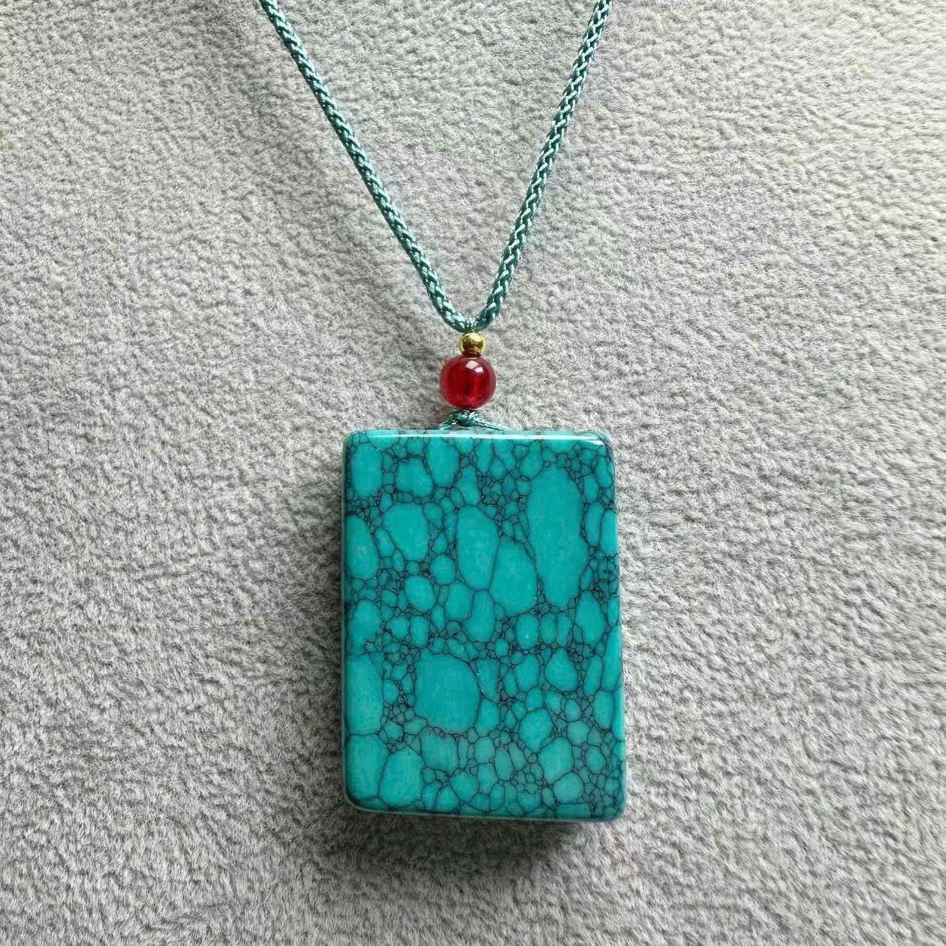  Mặt Dây Chuyền Ngọc Lam Turquoise Tự Nhiên BKJECN-9441 